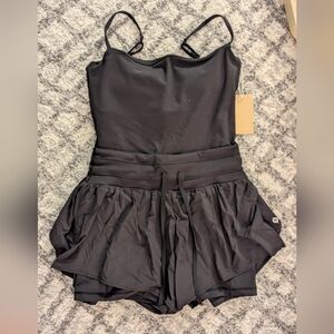 Popflex On the Runsie romper black NWT new with tags size Medium